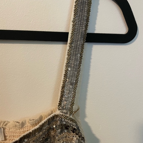 Beaded Silk Tiered Mini - Picture 3 of 7